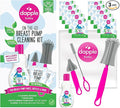 Dapple Breast Pump Cleaning Kit, 3 Baby Bottle Cleaning Brushes, Hypoallergenic & Powered by Plants, Removes Milk Residue, Leaves No Taste, 3oz Soap, 10ct Wipes 3 Cleaning Brushes