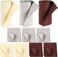 10 Pcs Shine Shoes Cloth Kit Polish Dauber Applicators Cleaning Leather Shoes Boots Microfiber Care Cloths Suede Cleaner