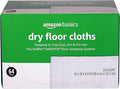 Amazon Basics Dry Sweeping Cloths for Floor Cleaning, Pet Hair, Dust, Dirt, Multi-Surface, Disposable, Fits Swiffer Sweeper Mop Heads, 64 Count