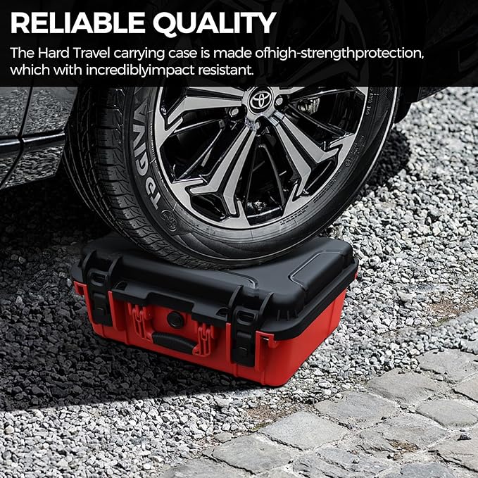 Case for Milwaukee Battery - Extra Large Hard Storage Box with Adjustable Dividers for Milwaukee M18 M12 Battery & Charger, Durable ProtectiveTool Battery Organizer (CASE ONLY)