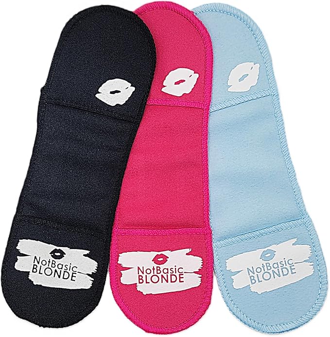 GlamMitt by NotBasicBLONDE x FLEISHER'S Collab - Eyeglass Cleaning Cloth, 3 Pack, Soft Microfiber, Anti-Scratch, Lens Cleaning Wipes, Screen, Glasses, Lens Wipes, Finger Mitts