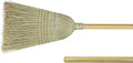 Weiler 44008 Corn Fiber Heavy-Duty Wire Banded Warehouse Broom with Wood Handle, 1-1/2" Head Width, 57" Overall Length, Tan