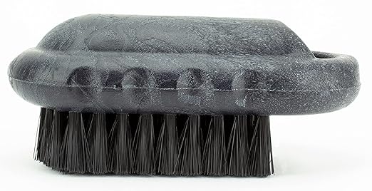 SPARTA Nail Scrub Brush Commercial-Grade, Heavy-Duty Hand and Fingernail Brush with Stiff Bristles for Gardeners, Mechanics, And Foodservice Personnel, Plastic, 5 Inches, Black