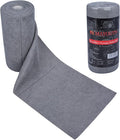 Microfiber Cleaning Cloths Roll 50-Pack Reusable Paper Towels for Car Wash Supplies Ultra Absorbent Kitchen Dish Rags House Window Cleaning Cloths Lint Free Tear Away (Dark Gray)