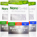 Stainless Steel Cleaner 3-Pack | The Amazing Chemical Free Stainless Steel Cleaning Reusable Wipe Cloth | Kid & Pet Safe | 7x16 (3 pcs)