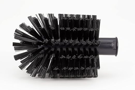 SPARTA Multi-Purpose Valve Brush Pipe Brush, Round Brush with Polyester Bristles, Color Coded for Commercial Cleaning, Kitchen, Restaurant, Bathroom, Plastic, 7.1 X 4 X 7.1 Inches, Black