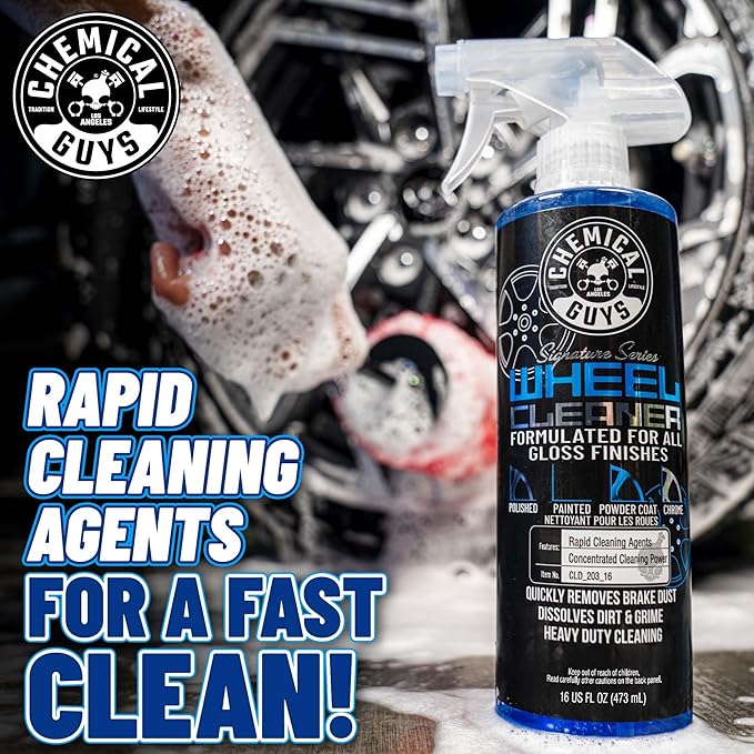 Chemical Guys CLD_203_1602 Signature Series Wheel Cleaner, Formated For All Gloss Finishes, Safe for Cars, Trucks, SUVs, Motorcycles, RVs & More 16 fl oz (2 Pack)