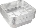25pack- 8 x 8 Aluminum foil Pans Disposable Heavy Duty Square baking Cake Pan, Cooking Tins Homemade Breads Oven Pans,Foil Pan, Baking pan Roasting