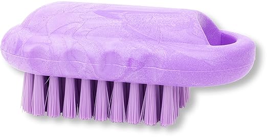 SPARTA 5 Inch Hand and Nail Brush with Stiff Polyester Bristles, Polypropylene Body, Color Coded Scrub Brush for Commercial Foodservice and Industrial Use, Purple