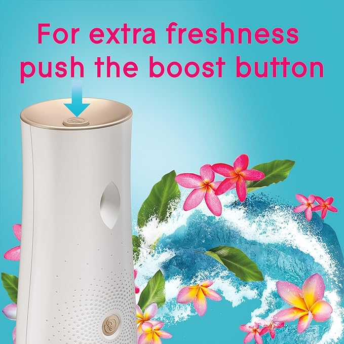 Glade Automatic Spray Refill, Air Freshener for Home and Bathroom, Aqua Waves, 6.2 Oz