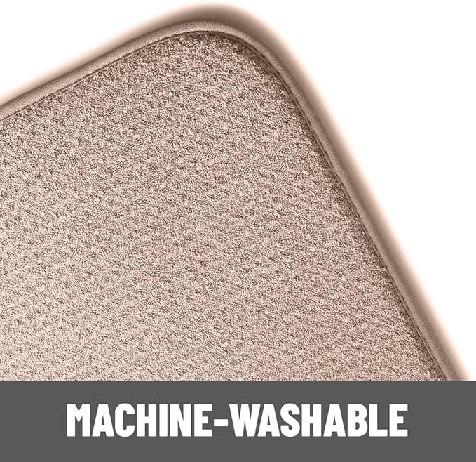 Bellemain XXL Dish Mat 24" x 17" ( LARGEST MAT ) Microfiber Dish Drying Mat , Super absorbent ( Mocha )