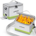Lipo Safe Bag Fireproof, Explosion-proof, Large Capacity, Fireproof Safe, Lipo Battery Storage Box, Protective Safe for Charging and Storing (Silvery)