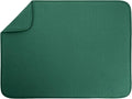 S&T INC. Dish Drying Mat XL, 18” x 24”, Absorbent Microfiber Kitchen Counter Mat, Drying Pad for Dishes, Utensils, Pots and Pans, Extra Large, Diamond Texture, Emerald Green