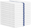 Nabob Wipers Kitchen Bar Mop Terry Towels 12 Pack - 100% Cotton - Size 14x17 - Perfect for Your Home, Kitchen, Bathroom, Bars, Restaurants & Auto - Super Absorbent (Blue Stripe)