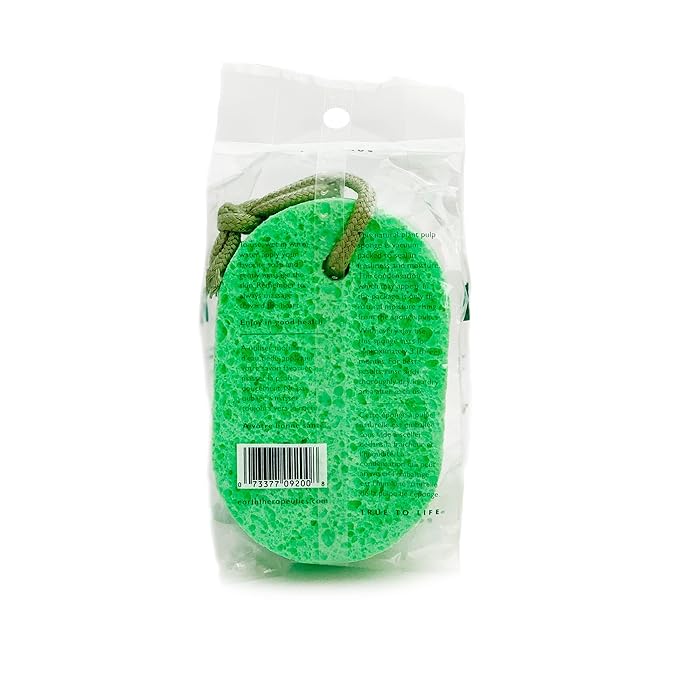 Earth Therapeutics Natural Cellulose Sponge (Green)