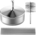 2'' Copper Pipe Cleaner for Drill with 1/4" Hex Shank & Brush Blades & Metal Pipe Cleaning Brush, Tube Thread Cleaner, Plumbing Tools for Plumber Removing Rust, HVAC Stain Removal(1 Piece)