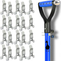 Black Duck Brand White Spring Grip Clamps, Mop and Broom Clamp Holder for Shovel, Rake, Broom, Mop, Etc. (20, Jumbo)