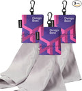 SEIBER Eyeglass Cleaning Microfiber Cloth,7 x 7 inch Glasses Cloth for Sunglasses,Laptops, Cameras,Screen- with Neoprene Pouch,Self-Closing Bottom(3PCS,Purple)