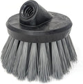 Guttermaster GM-314P Grey 4.5 Inch Diameter Round Medium Stiff Flow Through Brush for Decks and Sidewalks