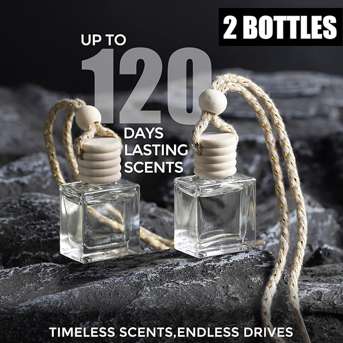2-Pack Car Fresheners Long Lasting & Car Deodorizer - Miracle Fruity Hanging Car Air Freshener for Women, Car Necessities & Scent Diffuser by VUTOLLOSA