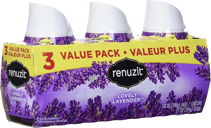 Renuzit Lavender Gel Air Freshener - 7oz/3ct