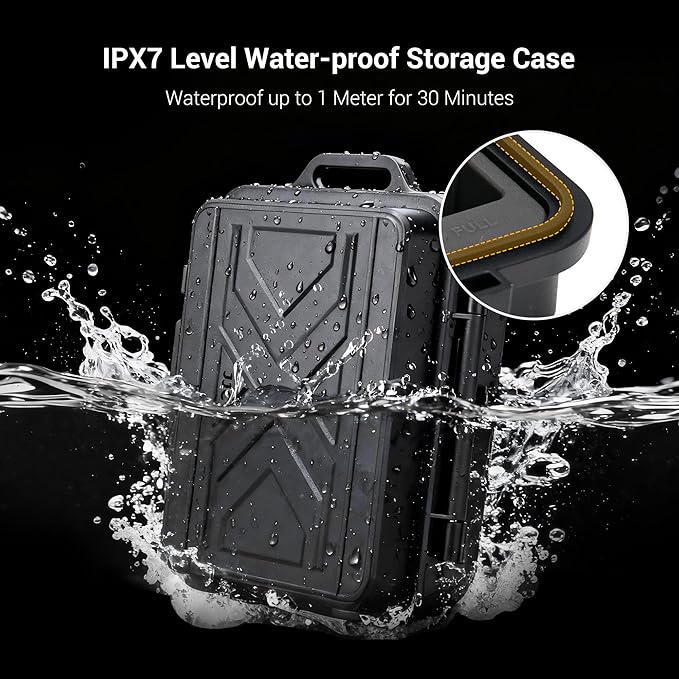 JJC Portable Camera Battery Memory Card Storage Case for 3 SD Card,4 CFexpress Type-B/XQD Cards,2 Camera Batteries,Compact Cameras Battery Holder Box for Nikon EN-EL15 EN-EL14