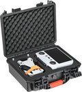 Hard Case for DJI Mini 3 Pro: IP67 Waterproof Carrying Cases for Mini 4/3 Pro/3 Drone RC 2/RC Smart Controller | Traveling Storage Box for Propellers Accessories (Case Only) (Black for RC 2)