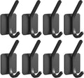Paoli Heavy Duty Self Adhesive Hooks - Sturdy self Adhesive Hooks for Home, School and Office Easy to fit and Remove,with a Maximum Load Capacity of 30lb(Black 8PC)