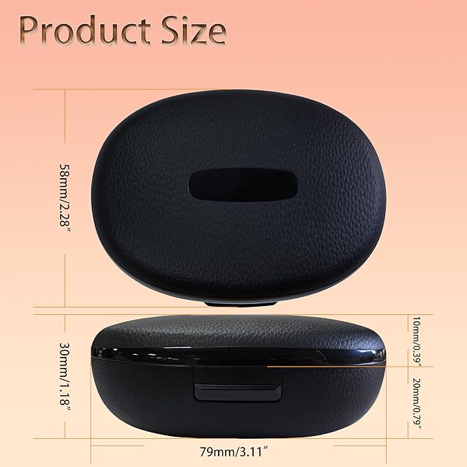9 Pieces Hearing Aid Case Portable Storage Box with Cleaning Brush Kit Tools and Hearing Aid Battery Case (Black)