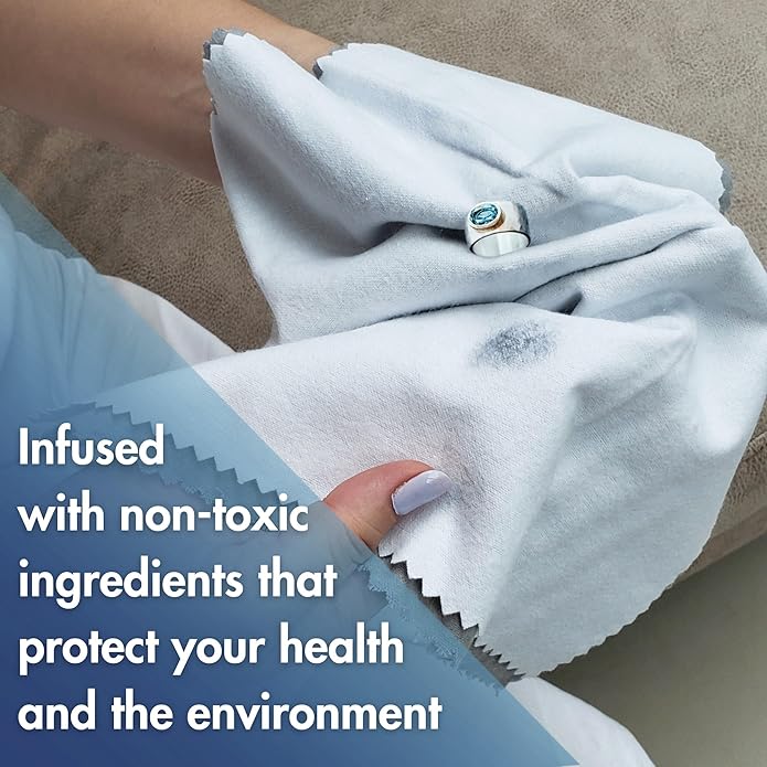Mayflower Polishing Cloth for Silver, Gold, Platinum USA Made. Pure Cotton Pro Size Cleaning Cloth That Shines Like New Jewelry Watches Engagement Rings Silverware Coins Diamonds Musical Instruments