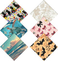 6 PCS Glasses Cleaning Cloth Eyeglass Lens Cleaning Cloth Eyeglasses Wipes Microfiber Reusable Soft for Phone Screens Camera Unisex Women Girls Cute Aesthetic (6.3"x6.3")-Beach Sea Turtle