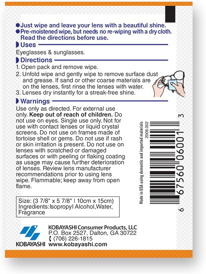ClearWipe Microfiber Wipes, White, 40 Count