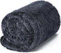 CADONO Large Microfiber Car Drying Towel, Ultra Absorbent Microfiber Cleaning Cloth for Cars, Bath Towels, No Streaks, Scratches, or Water Spots Double-Twist Pile Design(36"x 24")