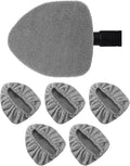5 Pack Microfiber Windshield Cleaning Pads, Replacement Heads Cover for Windshield Cleaner Tools, Cleaning Tool Bonnets Fits Window Reach Tool, Washable & Reusable Handle Not Included (Grey)