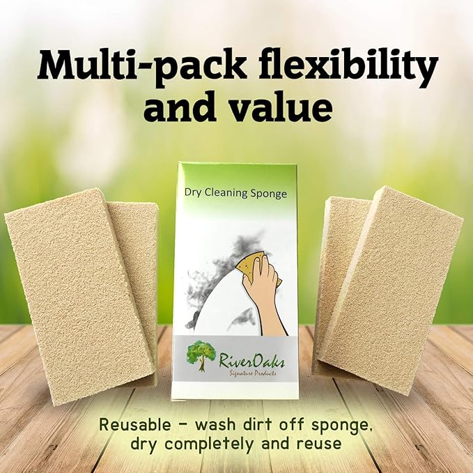 Dry Cleaning Soot Eraser Sponge - (4-Pack) Smoke, Soot, Dust and Dirt Remover