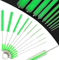Long Straw Cleaning Brushes 10.5" Baby Bottle Cleaning Brushes,10 Different Diameter Bottle Brush,Detachable Clip Home Bottle Cleaning Brushes for Sippy Cup,Water Bottle,Teapot,Espresso Machines
