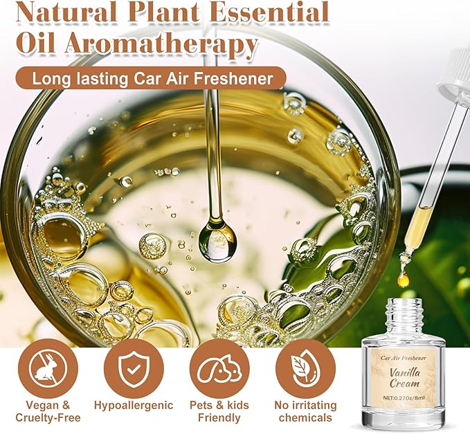 6 Pack Car Air Freshener - Valentines Day Gifts for Her, Hanging Air Freshener Essential Oil Diffuser, Romantic Car Scents Cute Auto Decor Gifts for Women/Men