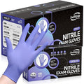 Disposable Nitrile Exam Gloves, 3-mil, XL, Case of 1000, Violet Nitrile Gloves Disposable Latex Free for Medical, Cleaning, Cooking & Esthetician, Food-Safe, Powder-Free, Purple, Non-Sterile