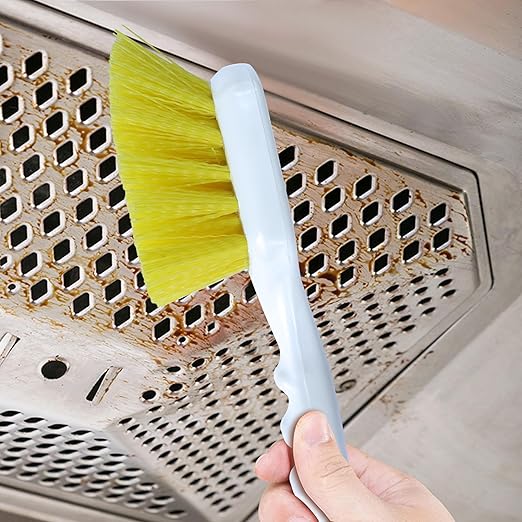 Cleaning Brush,Scrub Brush,Pot Brush,Utility Brush with Polypropylene Handle for Cleaning of Kitchen, Food Factory, Beverage Factory, Slaughterhouse,2PCS,Yellow