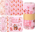 36 Pack Reusable Cleaning Cloths Washable Cotton Kitchen Dish Towels for Home Party Supplies Bulk, 9.84x11.81in (Pink Gingerbread)