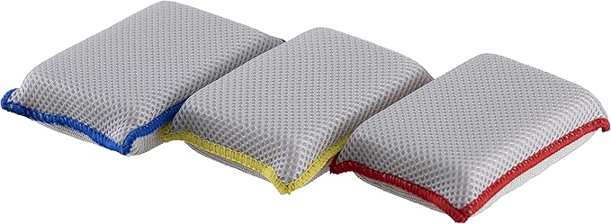 Microfiber Sponges for Dishes Kitchen Sponges Non-Scratch Sponge Dish Scrubber Heavy Duty Household Cleaning Sponges Multi-Purpose Cleaning Supplies Dish Sponge Kitchen Sponges Pack of 12