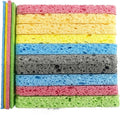 12PCS Cleaning Sponge，2.5X4.0 inches, Kitchen DishSponge, Cleaning Scrub Color Sponge, Biodegradable Natural Sponge, Non-Scratch Kitchen Cellulose Dishwashing.