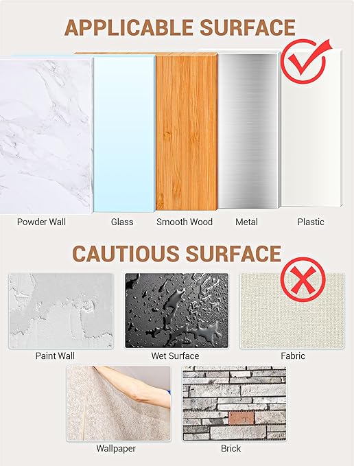 Heavy Duty Large Picture Hanging Strips, 20-Pairs (40 Packs) Adhesive Picture Hangers, No Damage Wall Hanger Without Nail, Poster Hanger Strips, Picture Hanging Hooks for Wall Decoration
