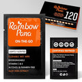 RainbowPana 120 Count Flushable Wipes for Men: ON-THE-GO, Individually Wrapped | Butt Wipes, Travel Wipes | Lightly Scented - Vitamin C, E, Aloe, Plant Extract | Hypoallergenic, Sensitive Skin