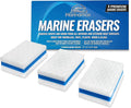 Boat Eraser Boat Cleaner 3-Pack | Marine Eraser for Scuffs, Dirt, Salt & Grime | Non-Toxic - Just Add Water