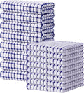 Kitinjoy Cotton 16 Pack Kitchen Towels and Dishcloths Sets, 16 x 25 Inch & 12 X 12 Inch Dish Towels Bulk, Super Soft and Absorbent Hand Towels for Kitchen Drying, Blue