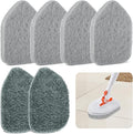 Scouring Pads Microfiber Cloth Refills 6 Pack, Fit Tub Tile Scrubber Brush Cleaning, Reusable Scouring Scrub Pad and Microfiber Scrub Pads Set for Cleaning Bathroom Kitchen Toilet Tile Sink