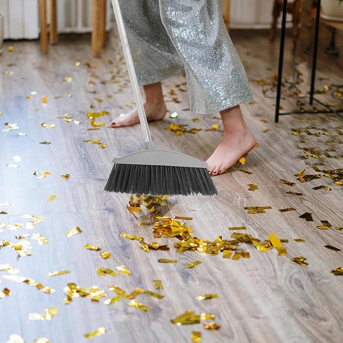 Heavy Duty Floor Cleaning Broom Handle Sweeper for Use Soft Bristles for Dust and Pet Hair Removal