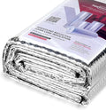 47.2 in X 20ft Reflective Bubble Insulation Aluminum Foil Sheets, Bubble Wrap for Packing Attic Door Insulation Cover, Window Tint for Home Heat Blocking, Window Film, Garage Door Screen，3mm