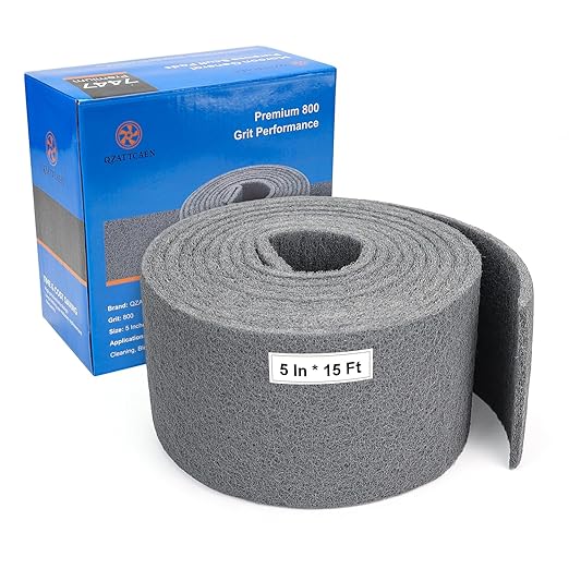 Gray Ultra Fine Scuff Pads, Scuffing, Scouring Pad, Sanding, Paint Primer Prep Scratch - Surface Preparation Pad Car Auto Body Woodworking 7448-Premium, 5 Inches*15 Feet